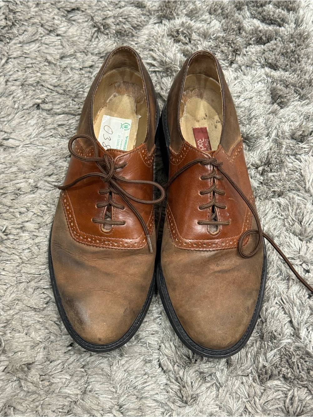 Rockport Margin Oxford Shoes Mens Size 10 Leather Round Toe Lace